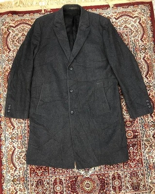 Hugo Boss Men's Overcoat Gray 46R 56 Extra Large Cashmere-Wool  Luxery Preppy - Image 1 of 4