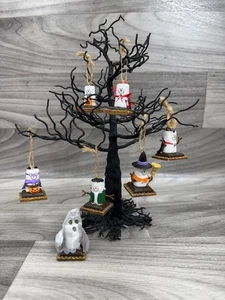 MIDWEST SEASONS S’MORES HALLOWEEN ORNAMENT 10" BAUM MIT MINI ORNAMENTEN SET MENGE - Bild 1 von 5