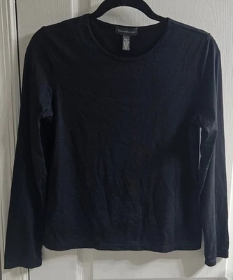 TOP NEGRO MANGA LARGA BANANA REPUBLIC MUJER - MEDIANO - MUY USADO - ¡USADO EN EXCELENTE ESTADO! Foto 1 de 4