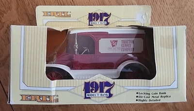Ertl Die-Cast Metal 1917 Modelo T Ford TSC Entrega Réplica Banco Escala 1/25 Foto 1 de 4
