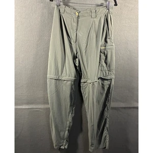 y2k women nylon cargo pants 14 baggy zipper convertible gorpcore kim possible - Picture 1 of 6