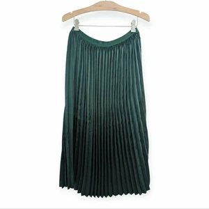 Neu Marine Lagenlook Chelsea Plissee Midirock Urlaub grün Medium - Bild 1 von 8