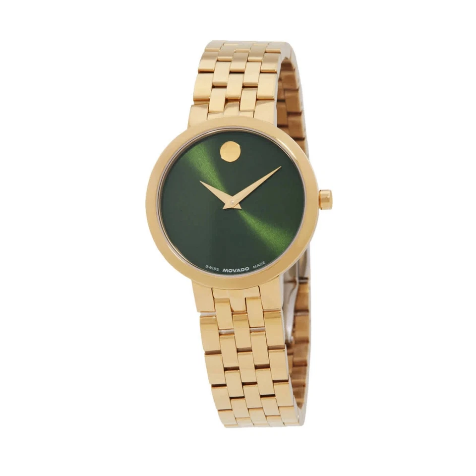 Movado Museum Classic Quartz Green Dial Ladies Watch 0607942
