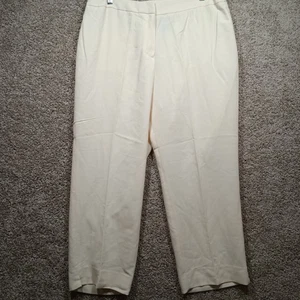 Ralph Lauren Women's Ivory Dress Slacks. Sz 14(34x25.5) Small Waffle Pattern.  - Picture 1 of 5