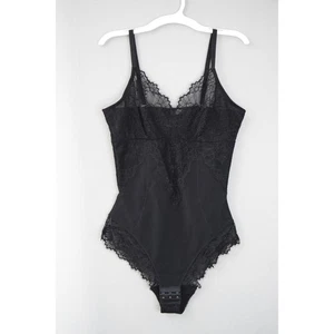 Pinsy Schwarz Spitze Body Teddy Dessous Shapewear Large Neu - Bild 1 von 3