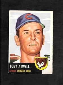 1953 TOPPS #23 TOBY ATWELL - VG/EX/EX, LOOKS WAY NICER - 3.99 MAX SHIP COST - Picture 1 of 1