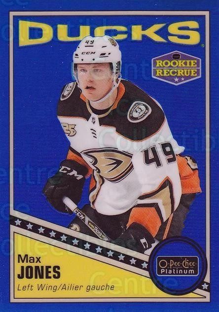 2019-20 O-Pee-Chee Platinum Retro Blue Rainbow #72 Max Jones - Image 1 of 1