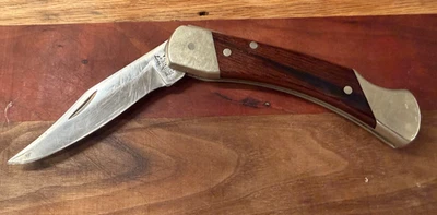 CUCHILLO PLEGABLE VINTAGE SCHRADE TÍO HENRY LB7 PATA DE OSO BLOQUEO HECHO EN EE. UU. Foto 1 de 4