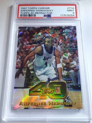 1997 Topps Chrome Anfernee Hardaway #T14 REFRACTOR Topps 40 - PSA 9 (POP 19) - Image 1 of 2