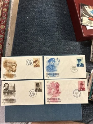 (4) 1974 Winston Churchill First Day Covers - Image 1 of 3