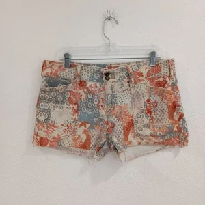 Pilcro The Wanderer Patchwork Look Cut-off Shorts, Size 31 - Foto 1 di 7