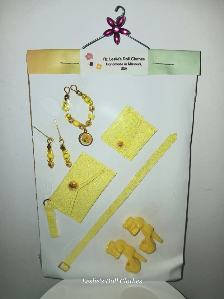 6 Pc Bling Yellow Accessory Pack Fits 11.5" Dolls - Image 1 of 1