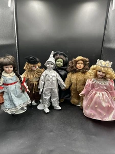 Seymour Mann Zauberer von OZ Porzellan Puppe Set, Dorthy, Glinda, Elphaba, & mehr - Bild 1 von 19