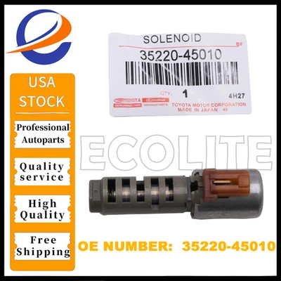 Pressure Control SLT Solenoid Toyota Lexus  Sienna Camry New  35290-45010 Foto 1 de 4