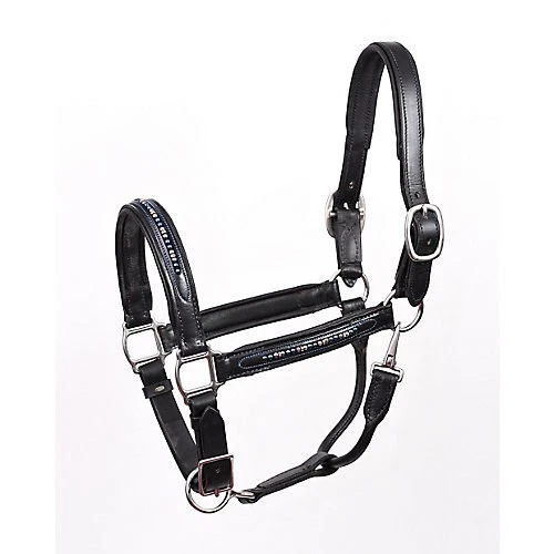 Perris Blue Pearl Bling Padded Halter Oversize - Image 1 of 1