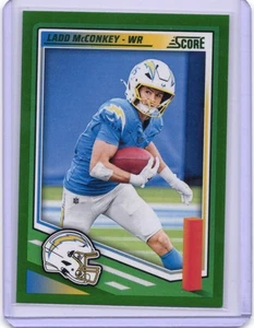 2025 Score - Ladd McConkey #65 Green - Picture 1 of 2