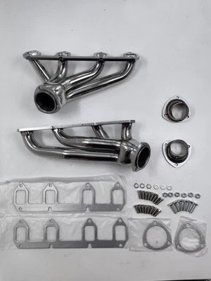 FOR 330/360/390-428 FORD BIG BLOCK FE STAINLESS SHORTY HEADER EXHAUST MANIFOLD Foto 1 de 2