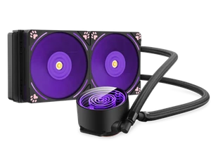 COLORFIRE Frozen Shadow Chasing 240 ARGB Purple Cat's Claw Liquid CPU Cooler - Picture 1 of 5