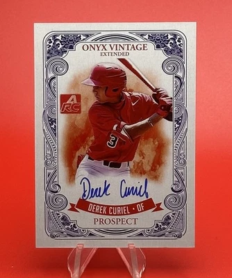 Derek Curiel 2021 Onyx Vintage Extended Prospect Auto ARC #EADC Foto 1 de 2