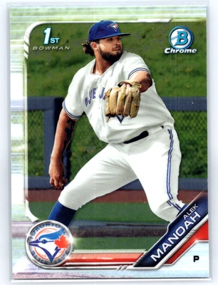 2019 Bowman Draft Chrome Alex Manoah 1st Bowman BDC-3 Blue Jays  - Image 1 of 2
