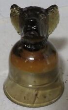 Vintage Avon Chesapeake Collection Dog Head Glass Jigger Candle Holder 1981 Used