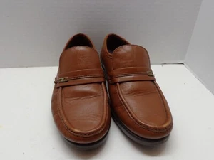 Mocasines Hush Puppies de cuero marrón 9,5 (talla medida) - Imagen 1 de 11