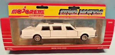 Lincoln Stretch Limousine (White) MAJORETTE SERIE 3040-50 (FRANCE) - Vintage - Immagine 1 di 3