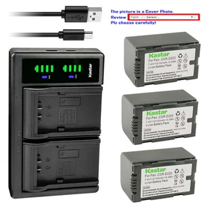 Kastar Battery LTD2 USB Charger for Hitachi DZ-BP16 DZ-BP08 HITACHI VDR-M20 - Picture 1 of 11