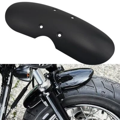 Matt Black Short Front Fender Mudguard Fit For Triumph Bonneville T100 Scrambler - Image 1 of 4