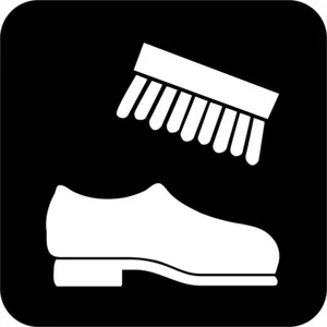 Shoe Shine International Symbol Window Wall Vinyl Decal Sticker - Picture 1 of 5