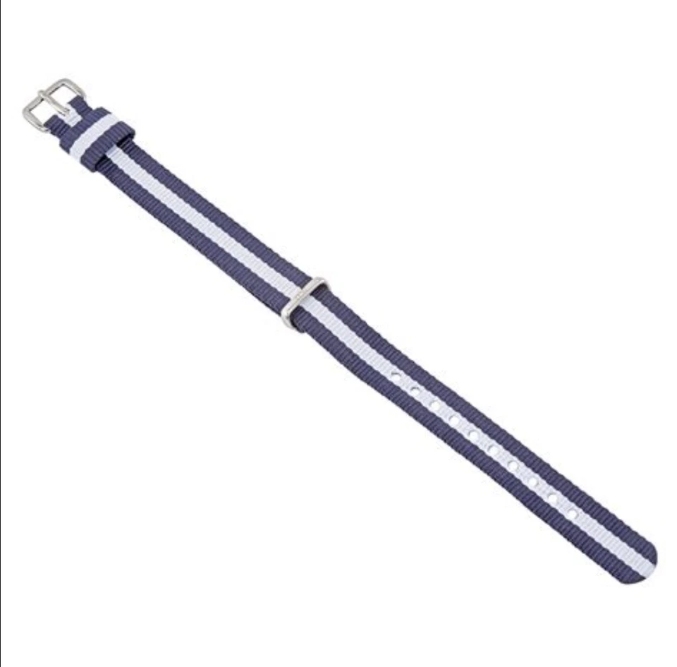 Daniel Wellington Glasgow Navy/White Textile Watch Strap DW00200074 - Image 1 of 1