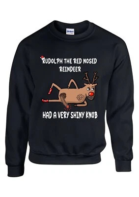 Weihnachtsfeier Pullover 2023, Spaß Neuheit / Frech Rudolph, Ugly Weihnachts - Bild 1 von 4