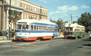 "Postal 1976 carro histórico ""Nueva York"" de Pennsylvanias para pasajeros de embarque - Imagen 1 de 2