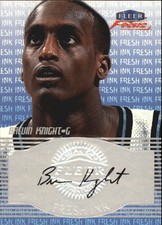 1999-00 Fleer Focus Fresh Ink Cavaliers Basketball Card #12 Brevin Knight Auto