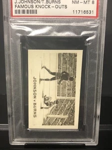 1923 The Rocket Jack Johnson Tommy Burns #8 PSA 8 NM/MT Only 1 Higher - Picture 1 of 4