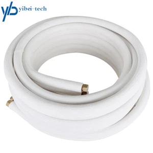 Instalación blanca para sistemas de mini bomba de calor dividida 50 pies 3/8"-5/8" de diámetro - Imagen 1 de 8