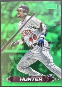 2024 Topps Stadium Club TORII HUNTER #168 Green Foil 156/199 - Picture 1 of 3