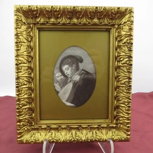 Vtg.MCM Windsor Product Art Print "Singing Boy" by Franz Hals Framed Decor - Picture 1 of 23