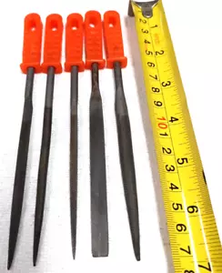 6.75" MINI FILES FINISHING 5 PC. FILE SET MIXED FILES NEW IN HOLDER BAG - Picture 1 of 2