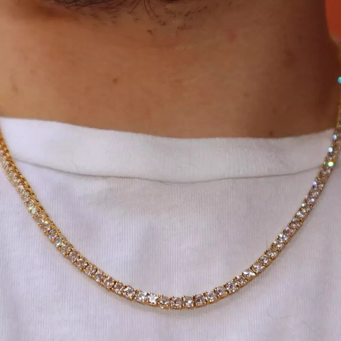 Colar De Diamantes Para Homens