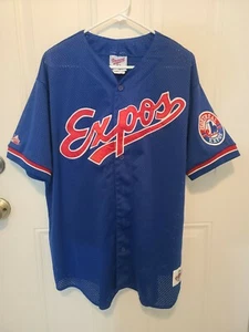 MAJESTIC MONTREAL EXPOS BATTING PRACTICE MLB BASEBALL JERSEY SZ XL - Picture 1 of 11