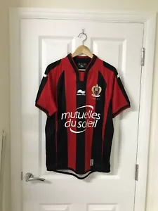 OGC Nice 2014 Burrda Football Shirt Signed by Ed Skrein Actor Rare L - Picture 1 of 11