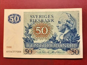 SCHWEDEN (SWEDEN/SVERIGE). 50 KRONOR (1986) P.-53d SUPER ZUSTAND! - Bild 1 von 7