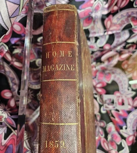 HOME MAGAZINE Womens Fireside Monthly 1859 Historical Housewife Magazine 1850s - Picture 1 of 23