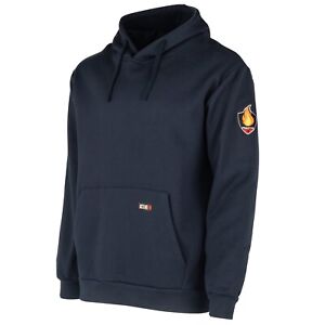 NEW Proactive FR Flame Resistant Pullover Hoodie (LARGE) NAVY BLUE -SHIPS TODAY