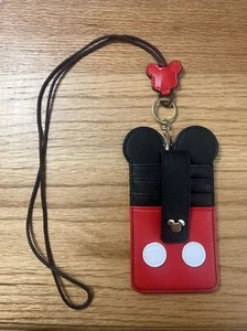 Disney Parks Mickey Mouse Ears ID Wallet Badge Holder by Loungefly - Picture 1 of 3