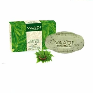 Vaadi Herbals Purifying Neem Patti soap with essential oils 75g each pack of 3 - Picture 1 of 3