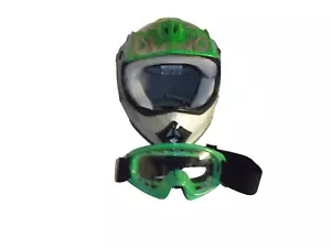 NICE TCMT DOT HY-601 FMVSS NO.218 CERT YOUTH MED 51-52cm HELMET OFF-ROAD W/GLASS - Bild 1 von 8