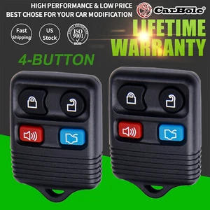 2pc 4B Replacement Keyless Entry Remote Key Car Fob Fit for Ford Lincoln Mercury - Picture 1 of 19