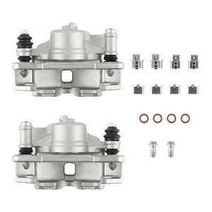 2Pcs Brake Caliper w/ Bracket Front Sides For Honda Civic CX 1990-1995 l4 1.5L - Picture 1 of 17